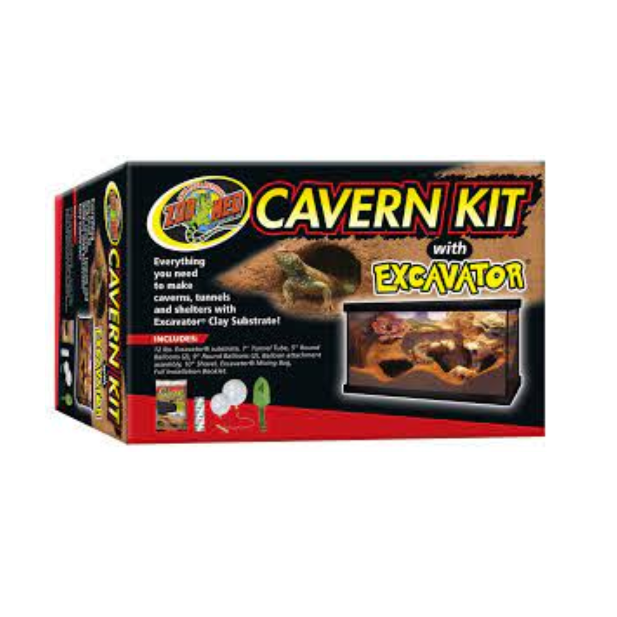 Cavern Kit w/ Clay Substrate & Excavator Royal Python's Cove